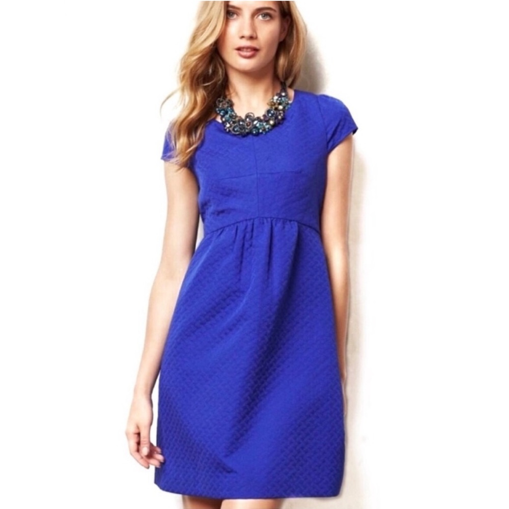Anthropologie HD in Paris Royal Blue Empress Dress - EUC